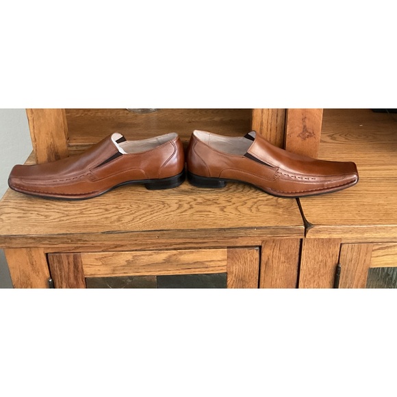 Stacy Adam’s new in box Men’s Dress Shoes 11 1/2M cognac - Picture 4 of 7